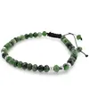 Bratara pe nod culisant Rubin in Zoisit discuri fatetate 5mm cu Hematit sfere fatetate 4mm, imagine 2