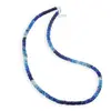 Colier Afganit discuri fatetat manual 5mm cu argint 925
