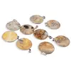Pandantiv Agat Crazy Lace rotund, 32mm, imagine 3