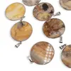 Pandantiv Agat Crazy Lace rotund, 32mm, imagine 4