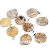 Pandantiv Agat Crazy Lace rotund, 32mm
