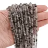Sirag cuart turmalinat discuri fatetate 3-4mm, 33cm, imagine 7