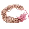 Sirag rodonit roz discuri fatetate 3-4mm, 33cm, imagine 4