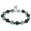 Bratara Angelit, Ochi de tigru verde sfere 8mm si Agat negru sfere 4mm, imagine 2