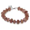Bratara Aventurin rosu discuri fatetate 8-10mm si Lapis Lazuli discuri 3mm, imagine 2