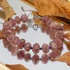 Bratara Aventurin rosu discuri fatetate 8-10mm si Lapis Lazuli discuri 3mm, imagine 3