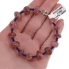 Bratara Aventurin rosu discuri fatetate 8-10mm si Lapis Lazuli trei discuri 3mm, imagine 4