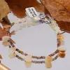 Bratara Opal de foc banuti si briolete 5-8mm, Turmalina multicolora discuri 3mm, imagine 3