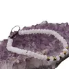 Bratara pe nod culisant Piatra Lunii discuri fatetate 6mm cu cinci sfere fatetate Hematit auriu 4mm, imagine 3
