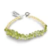Bratara Peridot briolete 6-8mm si Citrin sfere fatetate 4mm, imagine 2