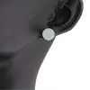 Cercei cu surub Acvamarin semisfere 8mm, imagine 4