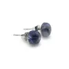 Cercei cu surub sodalit semisfere 8mm, imagine 2