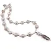 Colier Perle de cultura sfere 12-14mm si lunguiete 5mm cu bumbi aurii si pandantiv din Scoica Abalone