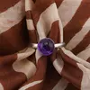 Inel reglabil Ametist, 8mm, imagine 2