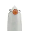 Inel reglabil Carneol deschis, 8mm