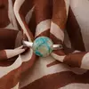 Inel reglabil Crisocola, 8mm, imagine 2