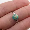 Inel reglabil Crisocola, 8mm, imagine 3