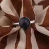 Inel reglabil Goldstone albastru, 8mm, imagine 2