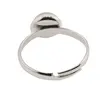 Inel reglabil Jad galben, 8mm, imagine 3
