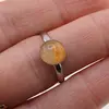 Inel reglabil Jad galben, 8mm, imagine 5