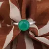 Inel reglabil Onix verde, 8mm, imagine 2