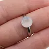 Inel reglabil piatra lunii cu reflexii albastre, 8mm, imagine 3