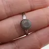 Inel reglabil Piatra lunii gri, 8mm, imagine 5