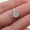 Inel reglabil Piatra lunii gri deschis, 8mm, imagine 5