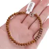 Bratara Jasp tiger skin sfere 4mm si Cuart fumuriu discuri 6mm cu bumbi, imagine 4
