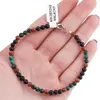 Bratara Malachit sfere fatetate si Goldstone sfere, 4mm, imagine 4