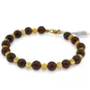 Bratara Obsidian mahon sfere 6mm si Citrin sfere 4mm, imagine 2