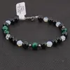 Bratara Ochi de tigru verde, Onix sfere 6mm si Opalit fatetat 5mm, imagine 3