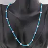 Colier Apatit discuri 3mm si Piatra lunii sfere 4mm, imagine 3