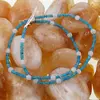 Colier Apatit discuri 3mm si Piatra lunii sfere 4mm, imagine 4