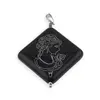 Pandantiv romb Onix cu camee 40mm