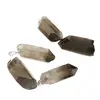 Pandantiv cristal natural brut Cuart fumuriu cu varf, 30-35mm, imagine 2