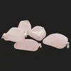 Pandantiv cristal natural rulat Cuart roz, 15-20mm, imagine 4