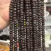 Sirag discuri fatetate Piatra lunii maro 8-9mm, 20cm, imagine 2