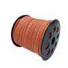 Snur piele ecologica portocaliu, 3mm, 90 de metri/rola