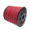 Snur piele ecologica rosie, 3mm, 90 de metri/rola