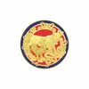 Abtibild sticker Feng Shui cu amuleta anuala cu bivol, cocos si sarpe 2025, mic