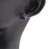 Cercei cu surub si montura picatura din argint 925, Ametist 6mm x 4mm, imagine 3