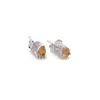 Cercei cu surub si montura picatura din argint 925, Citrin 6mm x 4mm, imagine 2