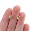 Cercei cu surub si montura picatura din argint 925, Peridot 6mm x 4mm, imagine 4