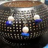 Pandantiv cristale naturale Lapis Lazuli si perle de cultura cu argint 925, imagine 3