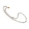 Colier Cuart fumuriu oval neregulat, 5-8mm, imagine 2
