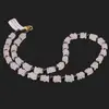 Colier Cuart roz patratele 5mm si Turmalina neagra sfere 4mm, imagine 2