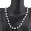 Colier Cuart roz patratele 5mm si Turmalina neagra sfere 4mm, imagine 3