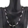 Colier Cuart roz sfere fatetate 4mm si Turmalina neagra discuri fatetate 5mm, imagine 3