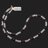 Colier Cuart roz sfere fatetate 4mm si Turmalina neagra discuri fatetate 5mm